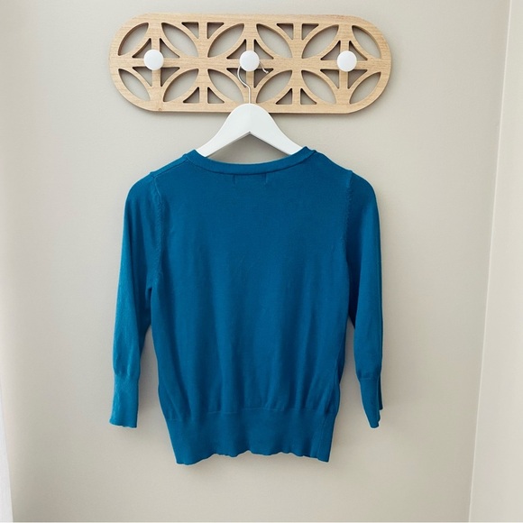 Mossimo Supply Co. Button Up Cardigan Blue/Green Sz Medium - Picture 6 of 9